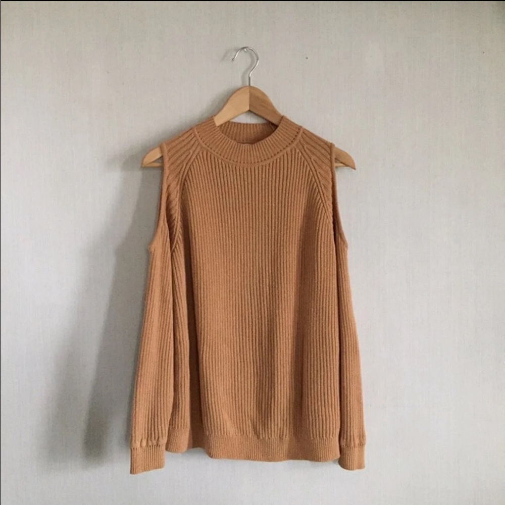 H&M Cold Shoulder Ribbed Sweater